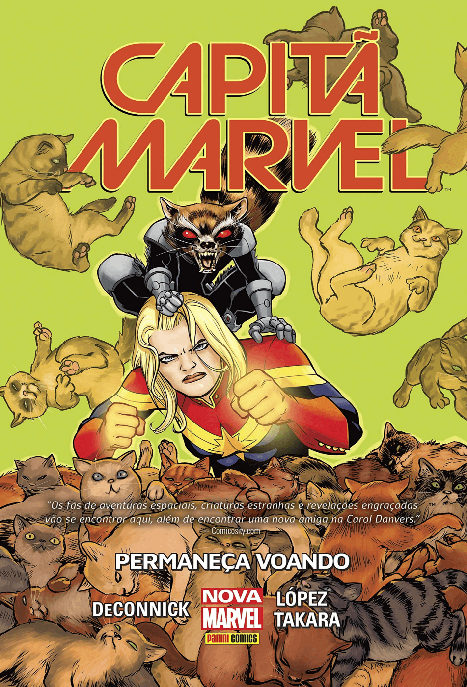 Pack Capitã Marvel - "Mais Alto, Mais Longe, Mais Rápido e Mais" e "Permaneça Voando"