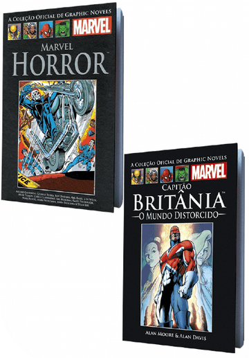 Pack Capitão Britânia e Marvel Horror (Obras Completas) - A Coleção Oficial de Graphic Novels Marvel