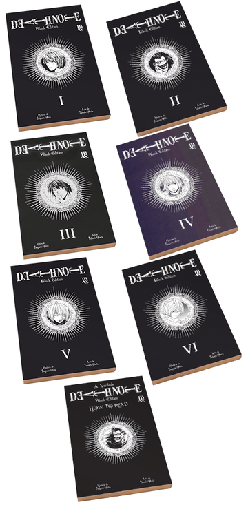 Pack Death Note - Black Edition - Vols. I, II, III, IV, V, VI + How to Read
