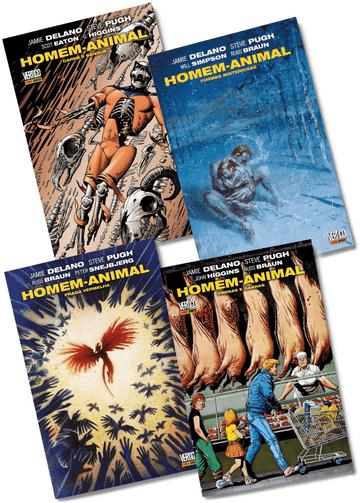 Pack Homem Animal - Fase Jamie Delano Completa