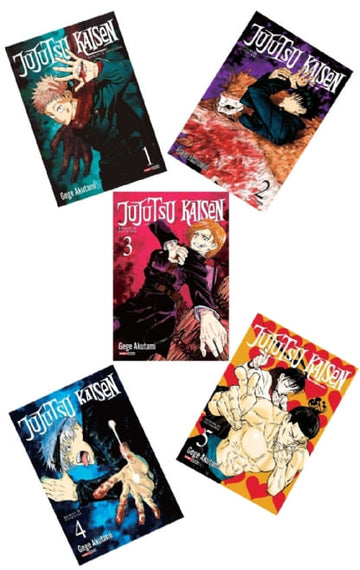Pack Jujutsu Kaisen - Batalha de Feiticeiros - Vols. 1 ao 5