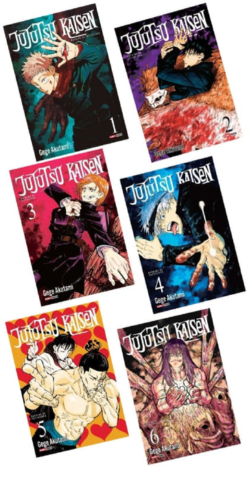 Pack Jujutsu Kaisen - Batalha de Feiticeiros - Vols. 1 ao 6