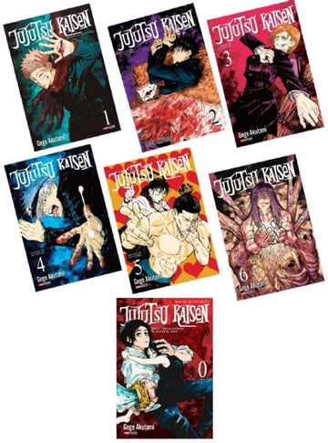 Pack Jujutsu Kaisen - Batalha de Feiticeiros - Vols. 1 ao 6 + Jujutsu Kaisen 0 - Vol.1