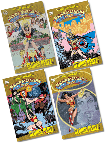 Pack Lendas do Universo Dc - Mulher-Maravilha - George Pérez - Vols.1, 2, 3 e 4.