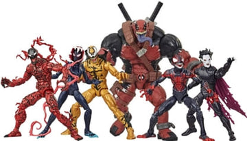 Pack Marvel Legends - Carnage, Miles Morales, Morbius, Phage, Ghost-Spider e Venompool