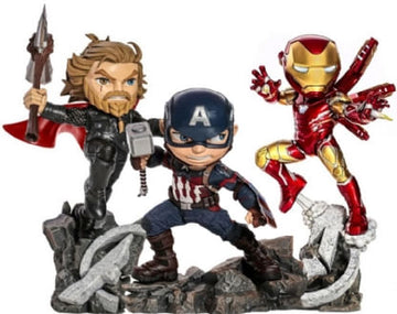 Pack MiniCo Trindade Vingadores - Capitão América, Thor e Homem de Ferro