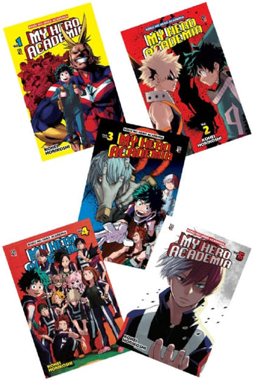Pack My Hero Academia - Vols.1 ao 5