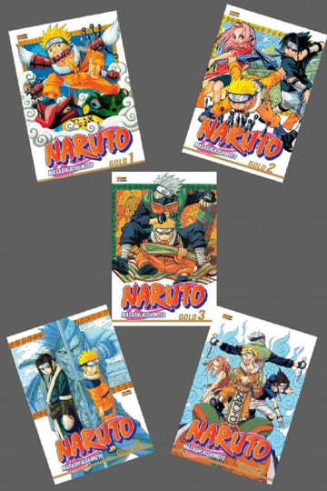 Pack Naruto Gold - Vols.1 ao 5