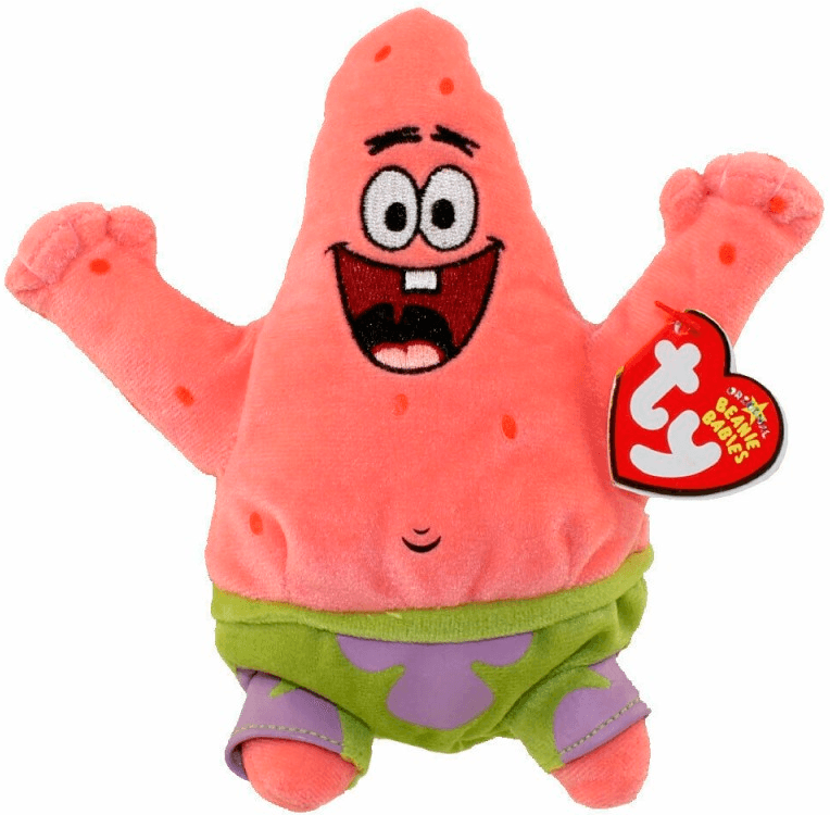Pack Pelúcias Bob Esponja e Patrick - Ty Beanies