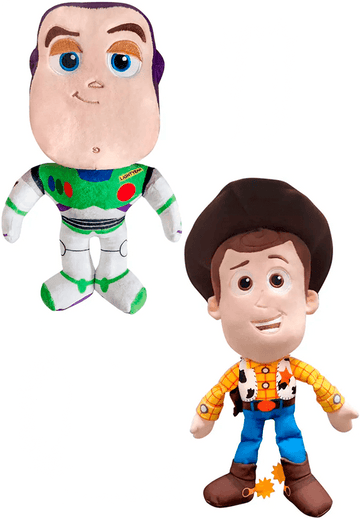 Pack Pelúcias Disney Pixar - Toy Story 4 - Woody e Buzz Lightyear - DTC