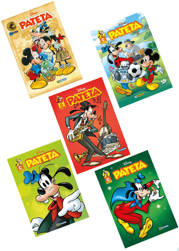 Pack Quadrinhos Pateta - Edições 0, 1, 2, 3 e 4