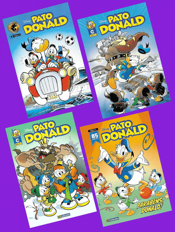 Pack Quadrinhos Pato Donald - Edições 0, 1, 2 e 3