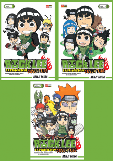 Pack Rock Lee e a Primavera da Juventude - Vols. 1, 2 e 3
