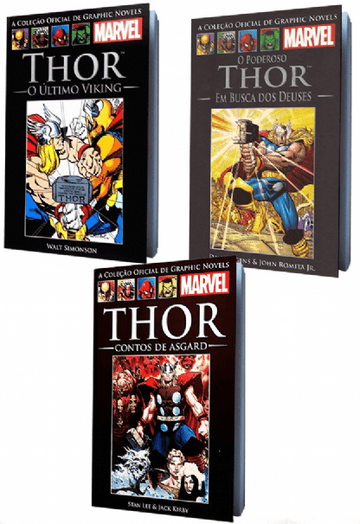 Pack Thor - Contos de Asgard, O Último Viking e Em Busca dos Deuses (Obras Completas) - A Coleção Oficial de Graphic Novels Marvel