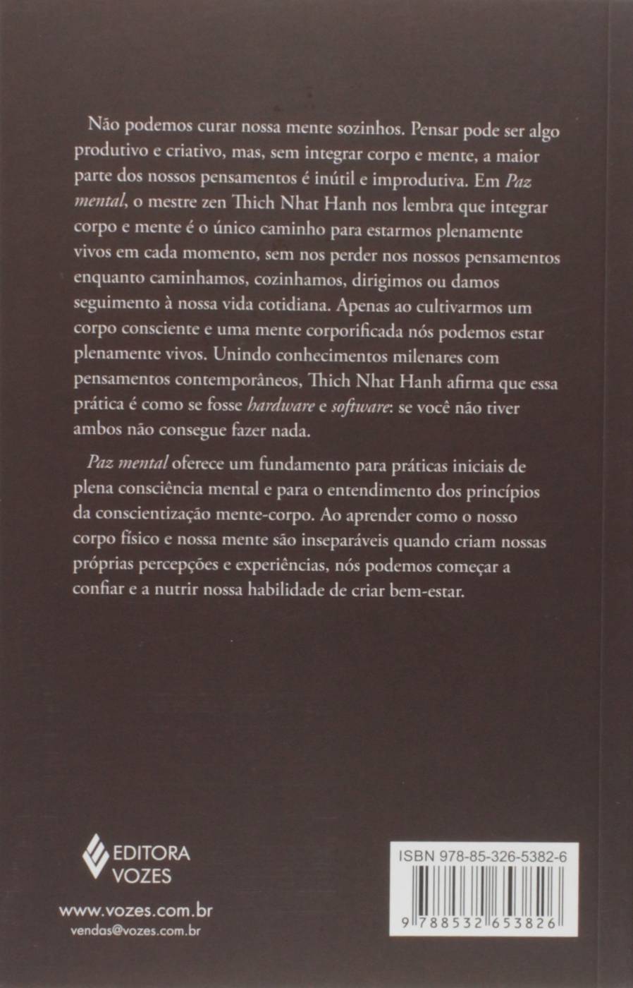 Paz Mental: Tornar-se Completamente Presente -  Thich Nhat Hanh
