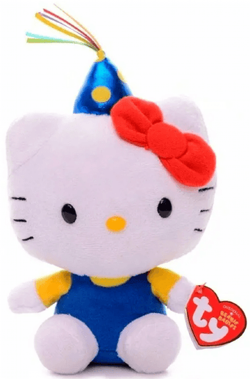 Pelúcia - Beanie Buddies - Hello Kitty - Azul