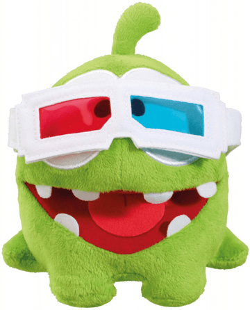 Pelúcia Cut the Rope - Om Nom (com óculos 3D)