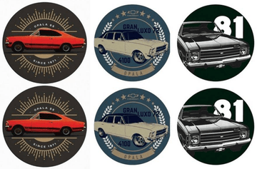 Porta Copos - GM Opalas Colorido