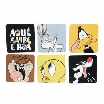 Porta Copos - Looney Tunes - Characters Colorido
