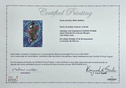 Print do Artista Kreyner La Scala - Miles Galáctica