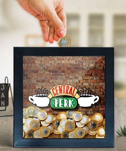 Quadro Cofre 3D - Central Perk - Friends