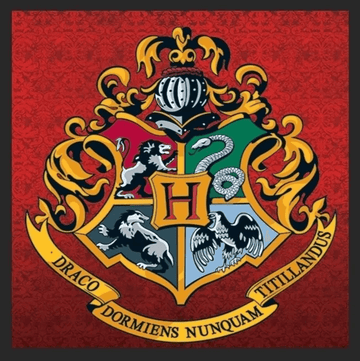 Quadro com Moldura - Harry Potter - Brasão Hogwarts