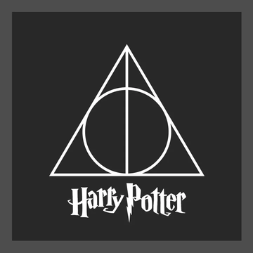 Quadro com Moldura - Harry Potter - Relíquias da Morte