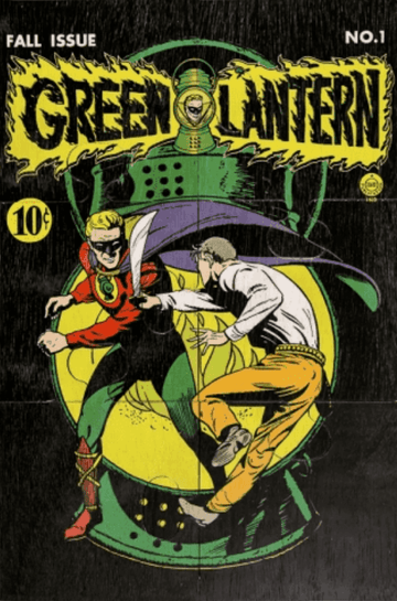 Quadro de Puzzle - Lanterna Verde - 1° Capa