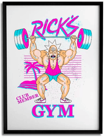 Quadro - Rick and Morty - Ricks Gym