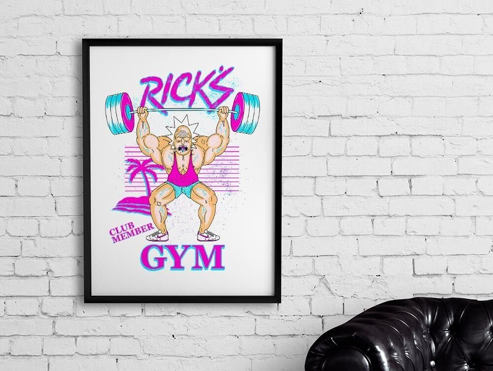 Quadro - Rick and Morty - Ricks Gym