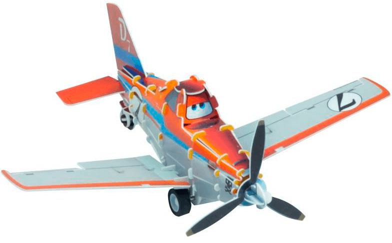Quebra Cabeça 3D Aviões - Movido a Fricção - Dusty