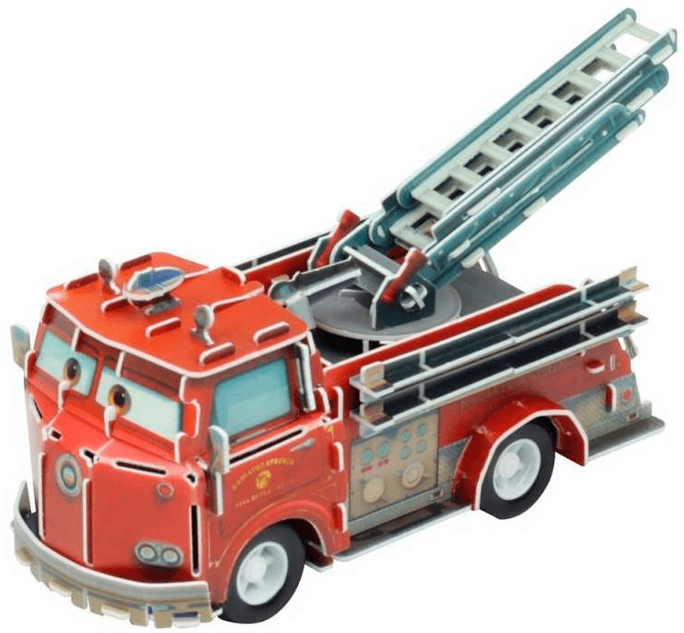 Quebra Cabeça 3D Carros - Movido a Fricção - Red