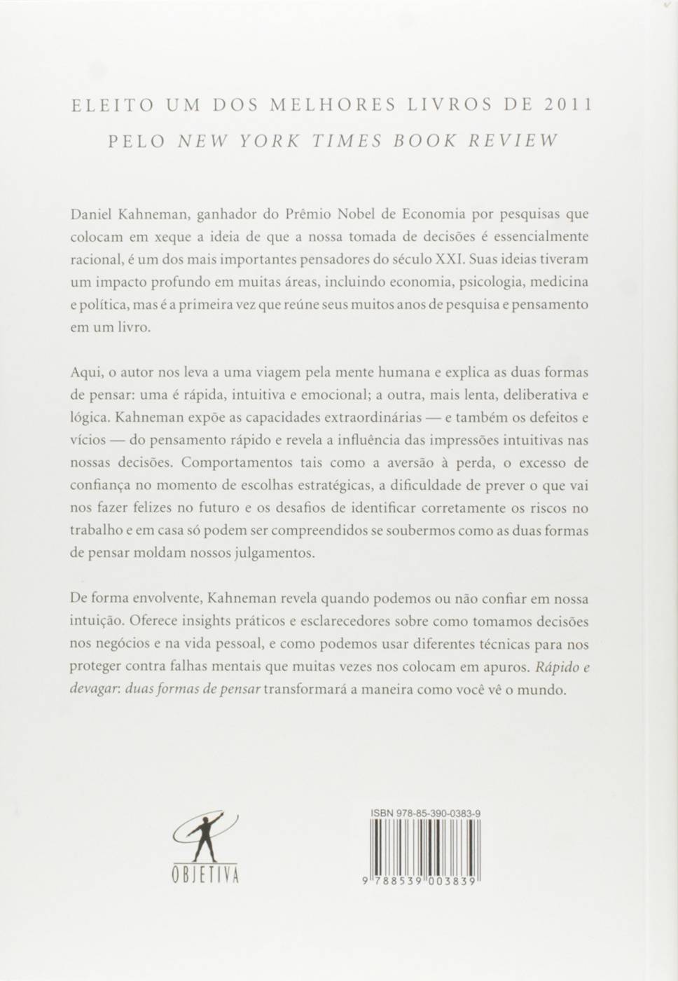 Rápido e Devagar - Duas Formas de Pensar - Daniel Kahneman