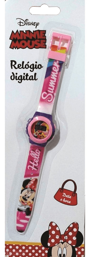 Relógio Digital Disney - Minnie - Hello Summer