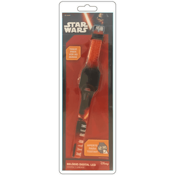 Relógio Digital Star Wars LED - Kylo Ren