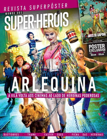 Revista super pôster - Arlequina