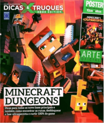 Revista Superpôster Dicas & Truques Xbox Edition - Minecraft Dungeons
