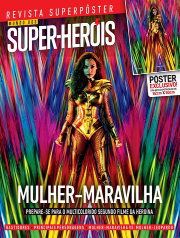 Revista Superpôster Mundo dos Super-Heróis - Mulher Maravilha