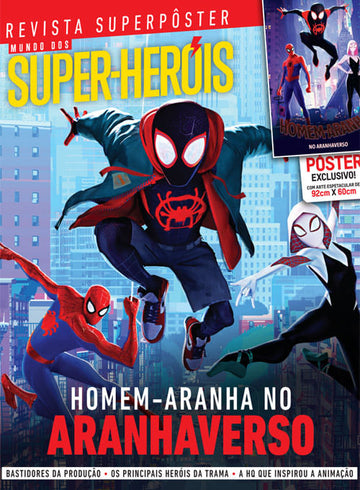 Revista Superpôster Mundos dos Super Heróis - Homem-Aranha no Aranhaverso