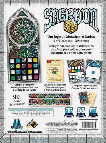 Sagrada - Um Jogo de Mosaicos e Dados - Daryl Andrews & Adrian Adamescu