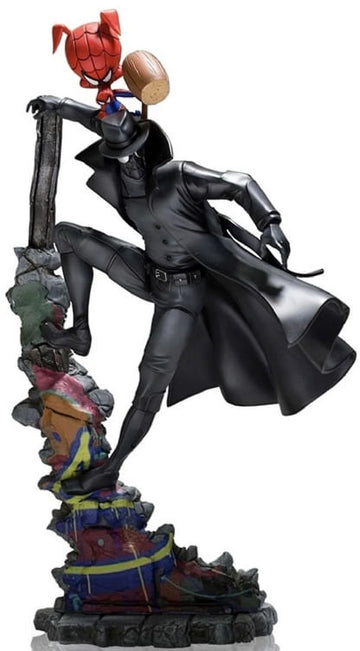 Spider Noir and Spider Ham - Spiderman: Into the Spiderverse - Art Scale 1/10 - Iron Studios