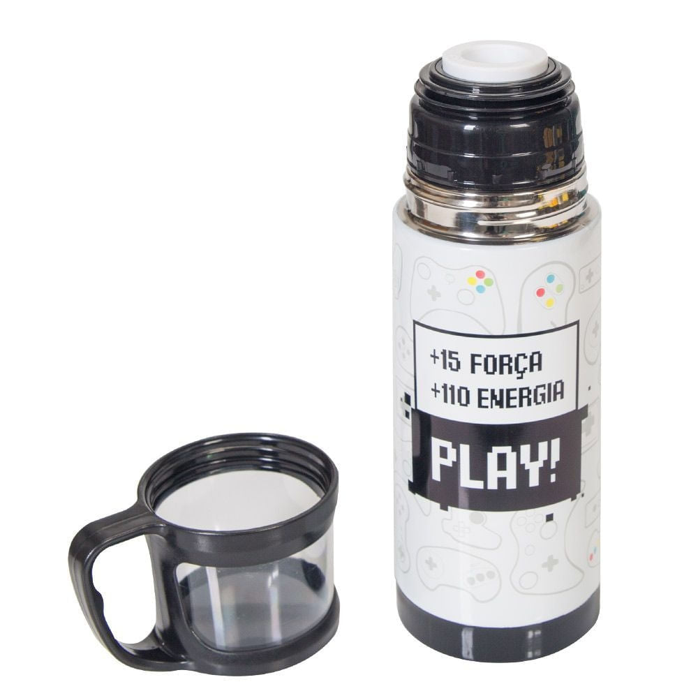 Squeeze Térmica 350ml com Caneca - Game