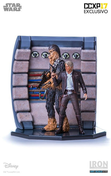 Star Wars - Han Solo And Chewbacca - Art Scale 1/10 Deluxe - Exclusivo CCXP 2017