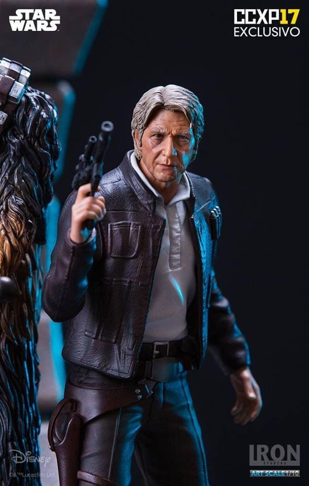 Star Wars - Han Solo And Chewbacca - Art Scale 1/10 Deluxe - Exclusivo CCXP 2017