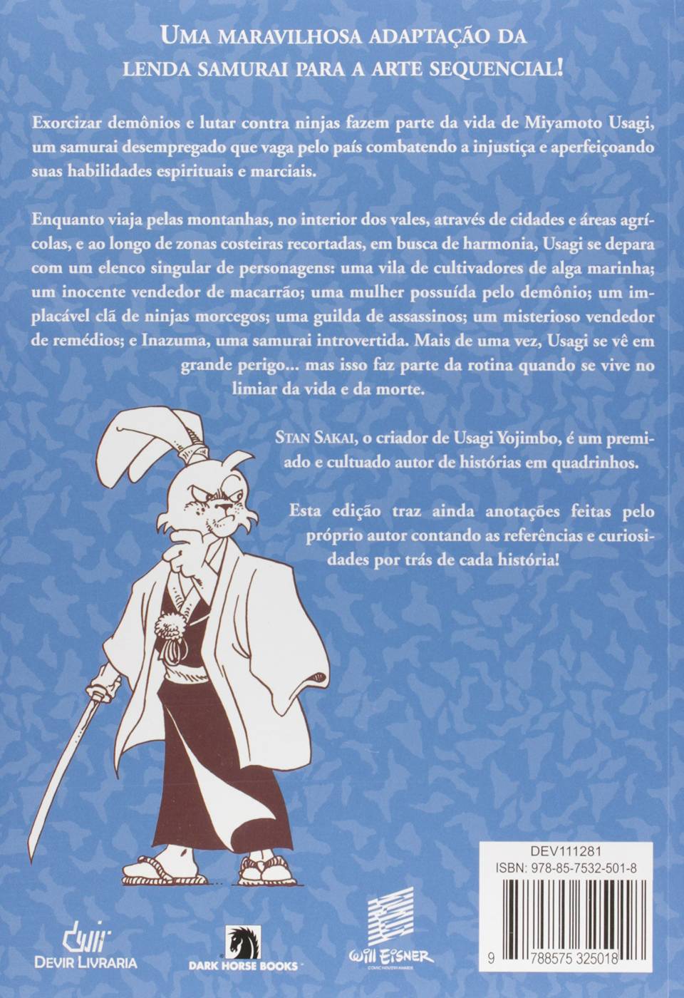 Usagi Yojimbo - O Limiar da Vida e da Morte - Stan Sakai