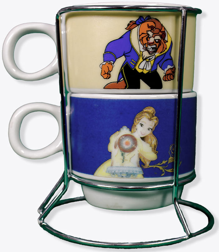 Kit Xícaras C/2pcs - A Bela e a Fera