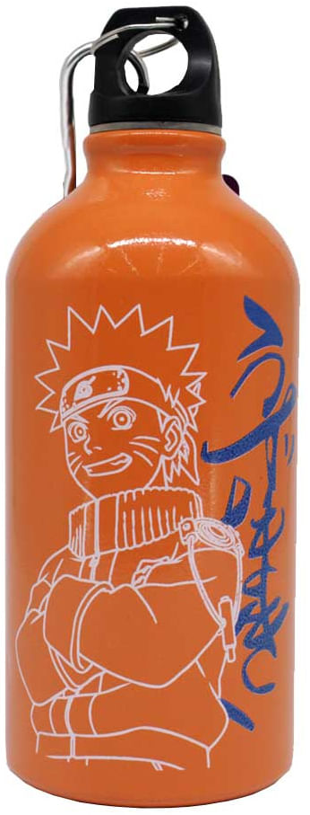Garrafa de Alumínio com Mosquetão - Naruto Uzumaki - 500ml